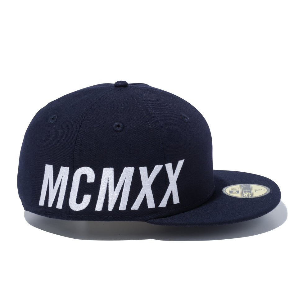 59FIFTY エッセンシャル ニューエラ ビッグロゴ 100周年ロゴ MCMXX ネイビー