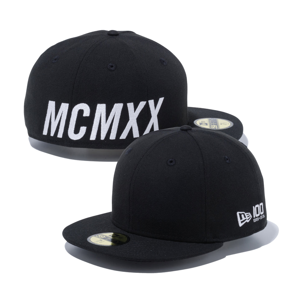 59FIFTY エッセンシャル ニューエラ ビッグロゴ 100周年ロゴ MCMXX ブラック