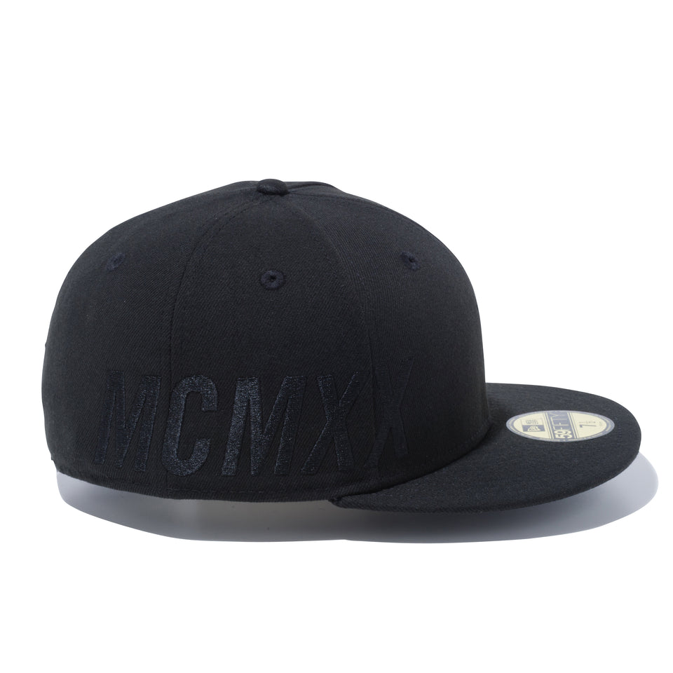 59FIFTY エッセンシャル ニューエラ ビッグロゴ 100周年ロゴ MCMXX ブラック × ブラック