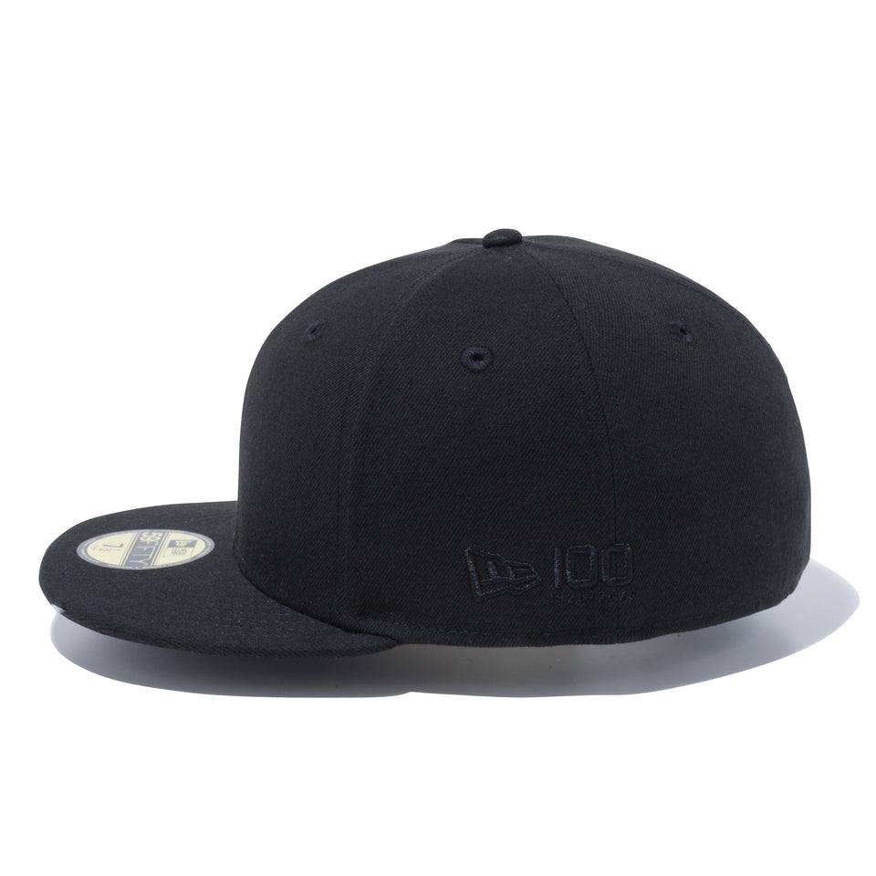 59FIFTY エッセンシャル ニューエラ ビッグロゴ 100周年ロゴ MCMXX ブラック × ブラック
