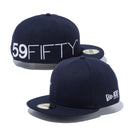 59FIFTY エッセンシャル ニューエラ ビッグロゴ 100周年ロゴ ネイビー