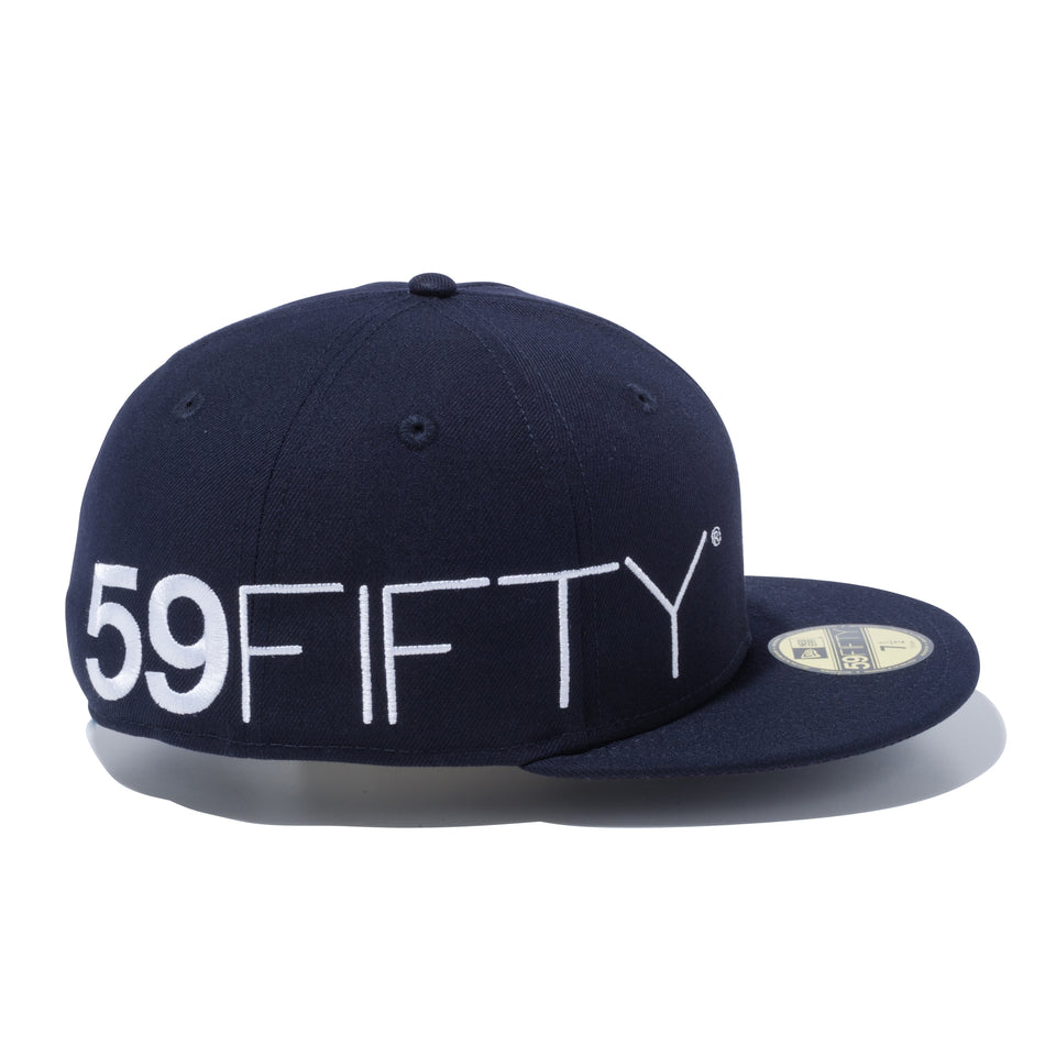 59FIFTY エッセンシャル ニューエラ ビッグロゴ 100周年ロゴ ネイビー