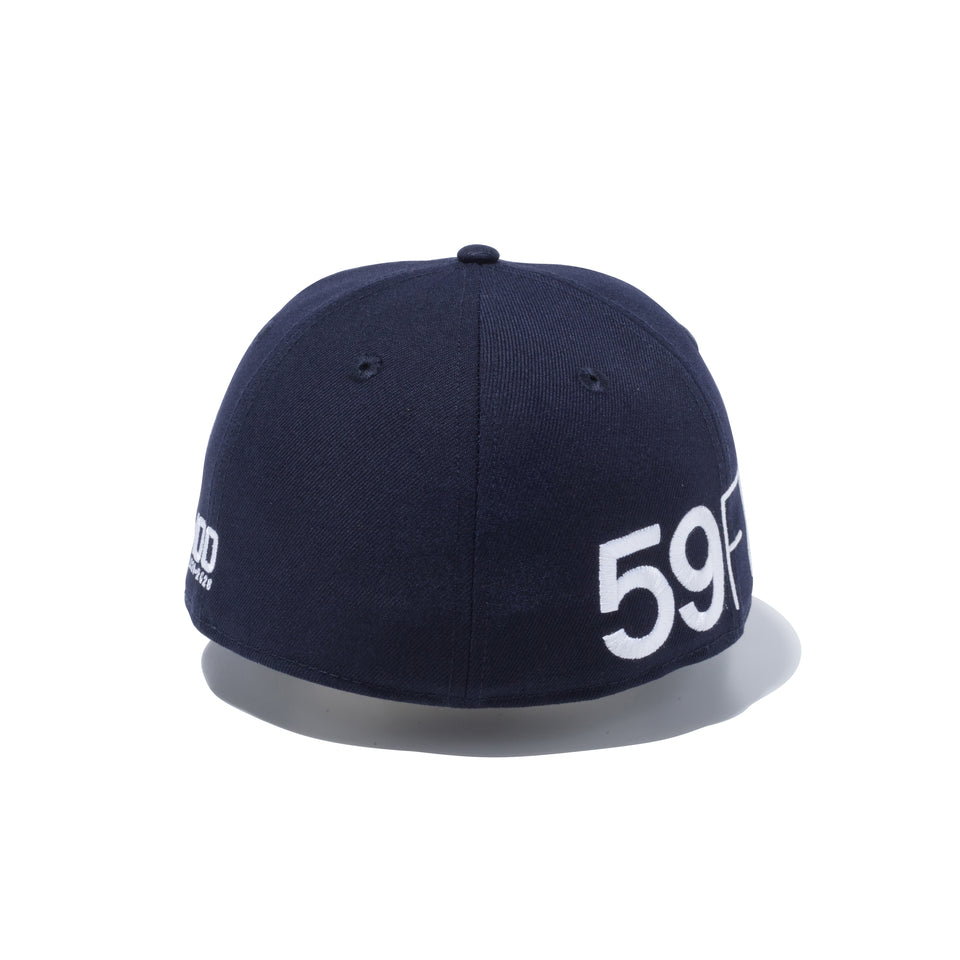 59FIFTY エッセンシャル ニューエラ ビッグロゴ 100周年ロゴ ネイビー
