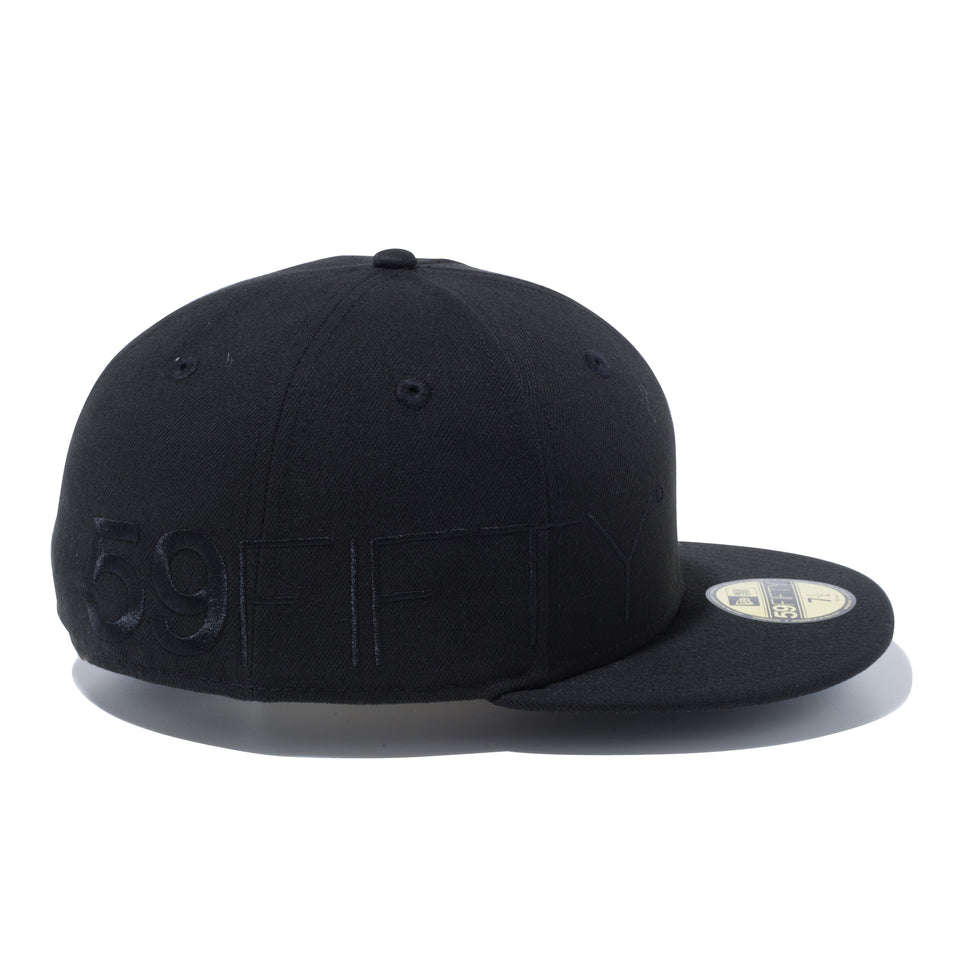59FIFTY エッセンシャル ニューエラ ビッグロゴ 100周年ロゴ ブラック × ブラック