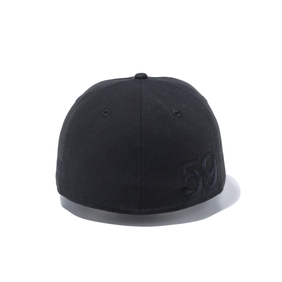 59FIFTY エッセンシャル ニューエラ ビッグロゴ 100周年ロゴ ブラック × ブラック