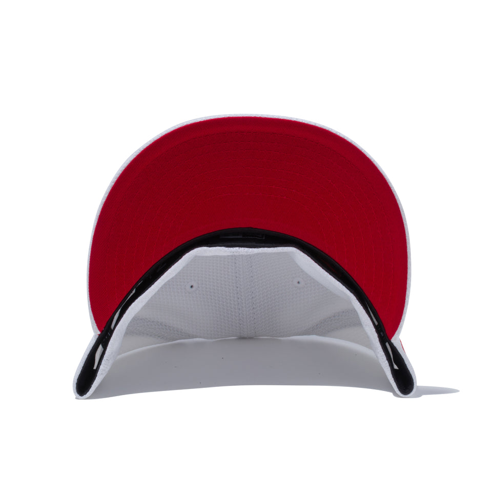 59FIFTY ホラームービー IT ペニーワイズ ダイアモンドエラ ホワイト スカーレットアンダーバイザー