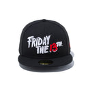 59FIFTY ホラームービー FRIDAY THE 13TH タイトル ブラック