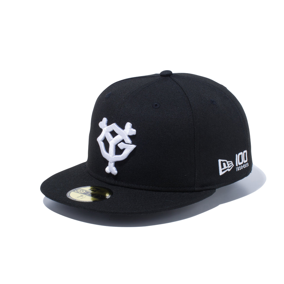 59FIFTY GIANTS 読売ジャイアンツ ニューエラ 100周年ロゴ ブラック/ホワイト - 12571072-700| NEW ERA ニューエラ公式オンラインストア