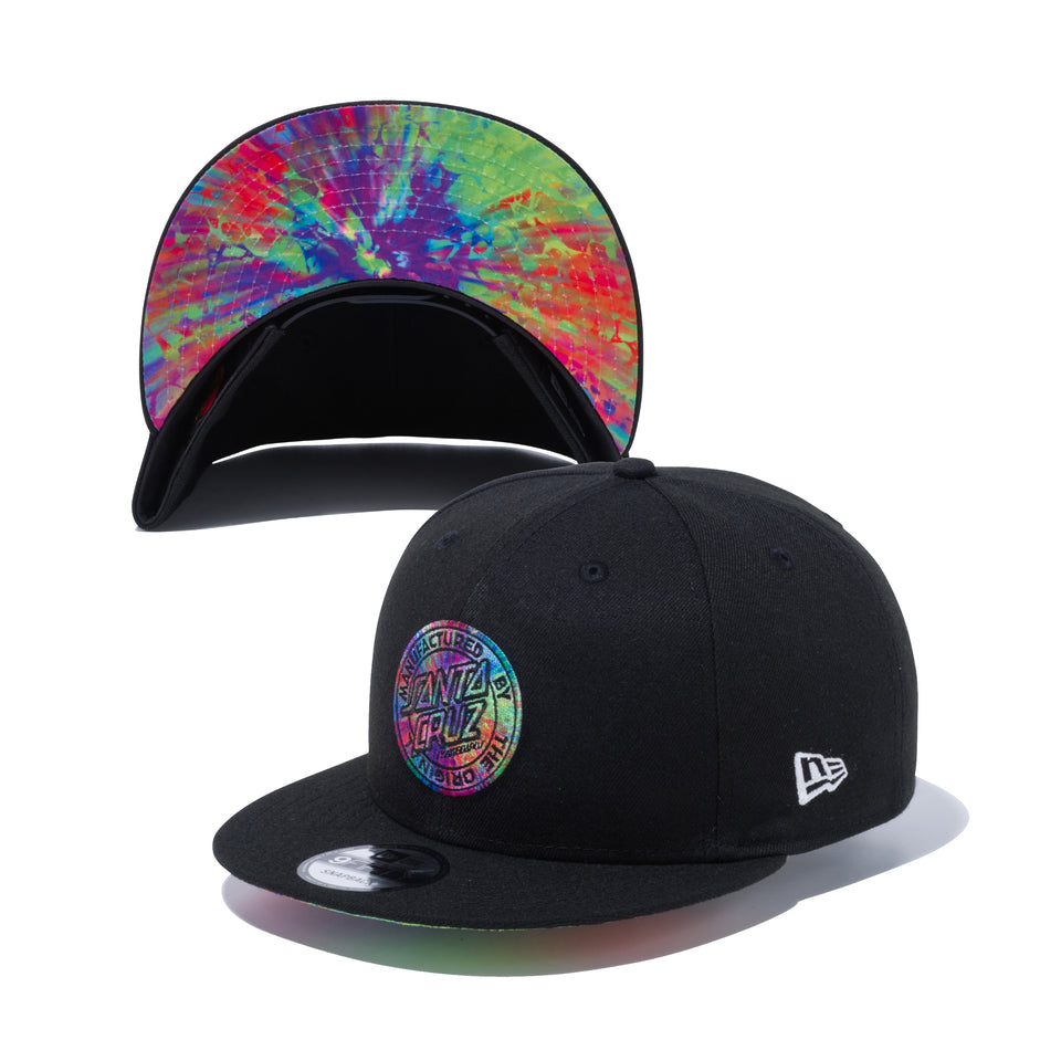 9FIFTY Santa Cruz サンタクルーズ MFG TIE DYE DOT ブラック タイダイアンダーバイザー