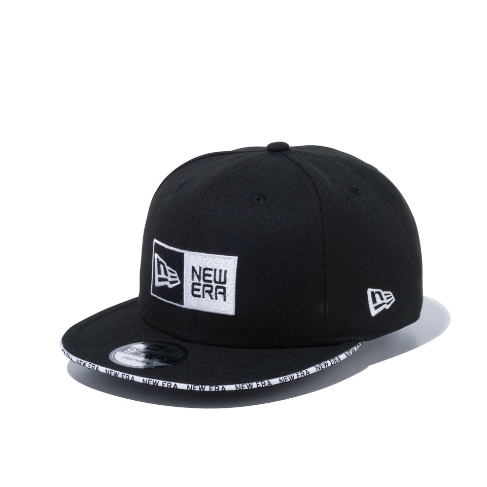 9FIFTY Sandwich Visor ボックスロゴ NEW ERA ホワイトサンドイッチバイザー ブラック