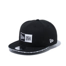 9FIFTY Sandwich Visor ボックスロゴ NEW ERA ホワイトサンドイッチバイザー ブラック