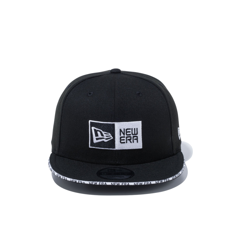 9FIFTY Sandwich Visor ボックスロゴ NEW ERA ホワイトサンドイッチバイザー ブラック