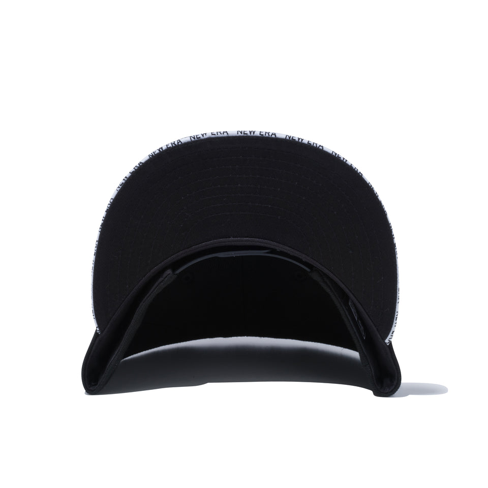 9FIFTY Sandwich Visor ボックスロゴ NEW ERA ホワイトサンドイッチバイザー ブラック