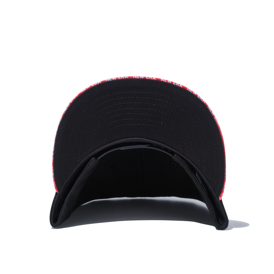 9FIFTY Sandwich Visor NEW ERA レッドサンドイッチバイザー ブラック