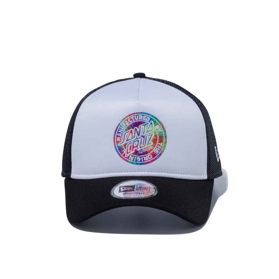 9FORTY A-Frame トラッカー Santa Cruz サンタクルーズ MFG TIE DYE DOT ホワイト ブラックメッシュ