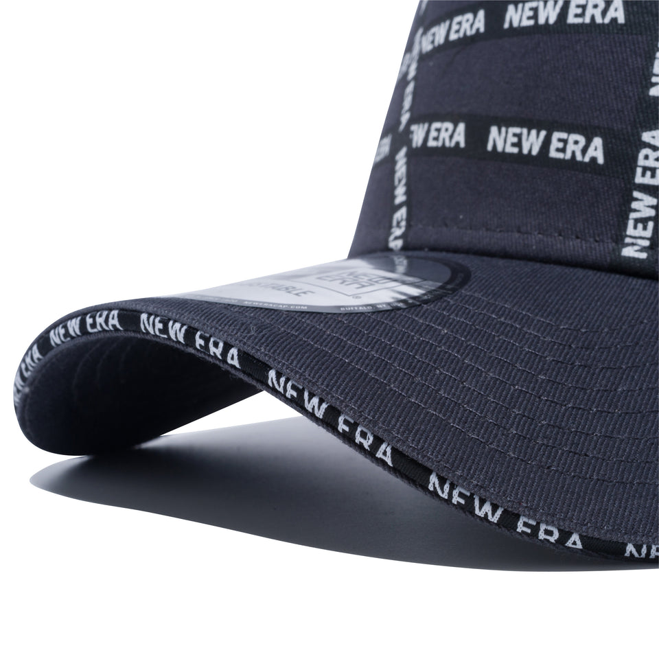 9FORTY A-Frame Sandwich Visor ロゴテープ NEW ERA ブラックサンドイッチバイザー ダークグラファイト