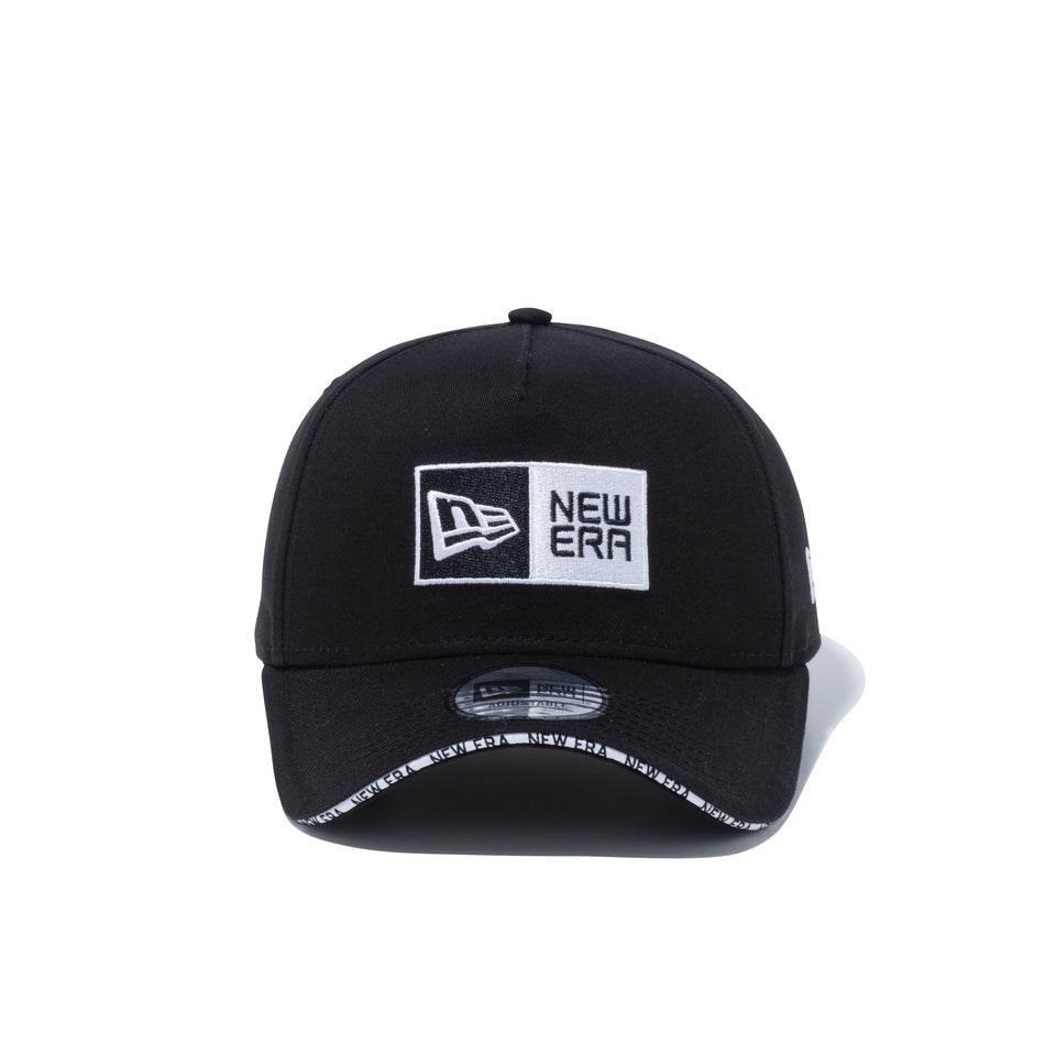 9FORTY A-Frame Sandwich Visor ボックスロゴ NEW ERA ホワイトサンドイッチバイザー ブラック