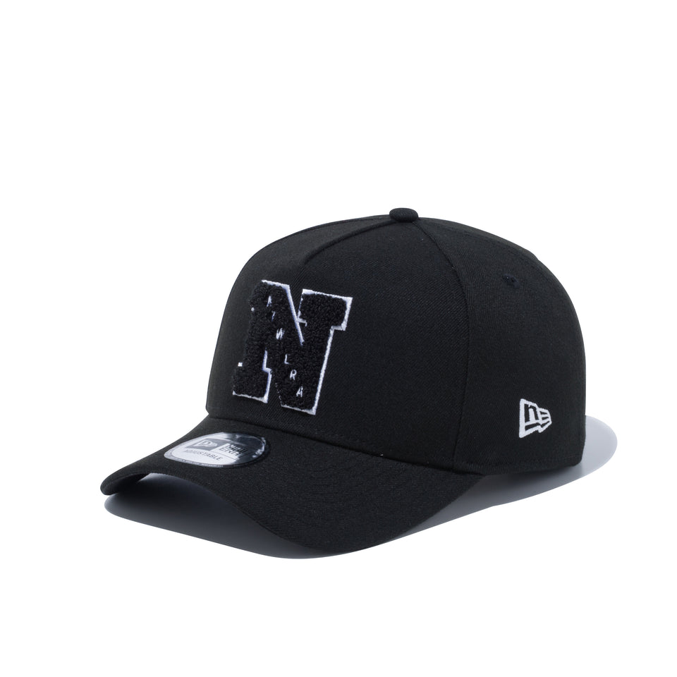 9FORTY A-Frame Chenille N パイルワッペン ブラック