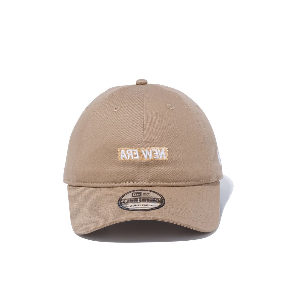 9THIRTY ミラーボックスロゴ NEW ERA ワードマーク カーキ