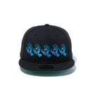 59FIFTY Santa Cruz サンタクルーズ Screaming Hand 5HANDS ブラック グリーンアンダーバイザー