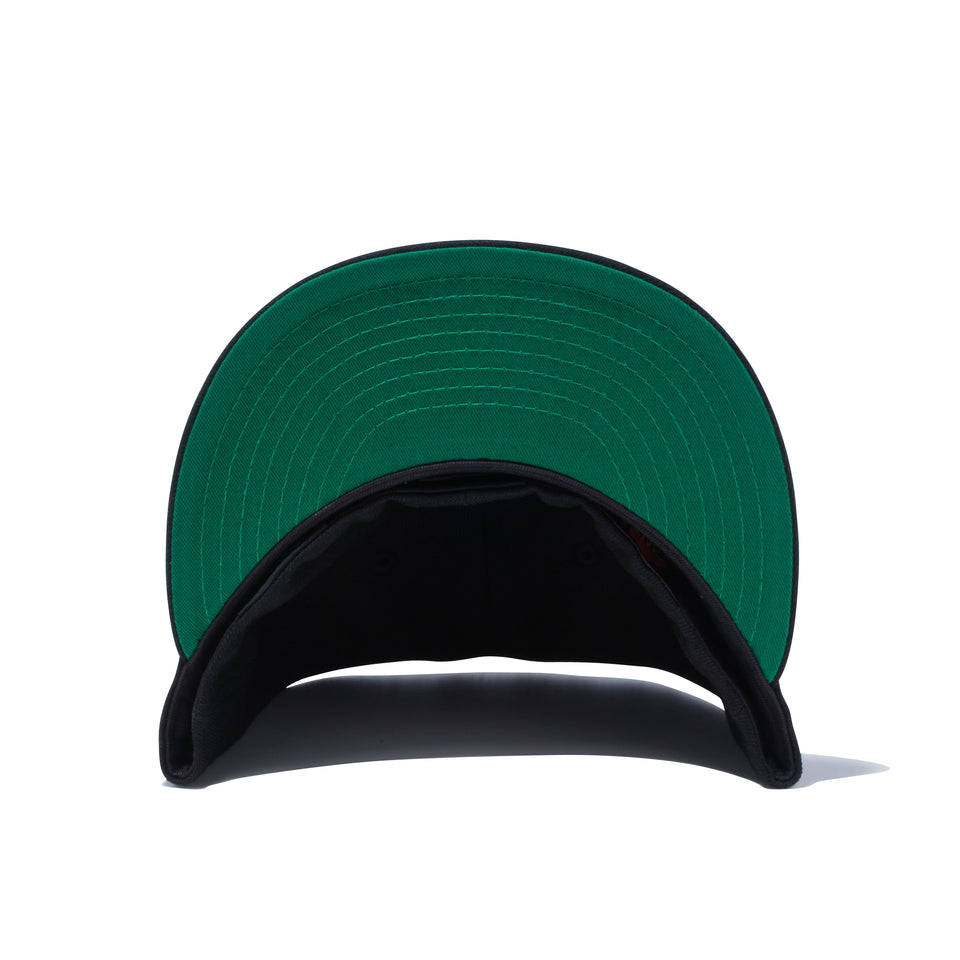59FIFTY Santa Cruz サンタクルーズ Screaming Hand 5HANDS ブラック グリーンアンダーバイザー