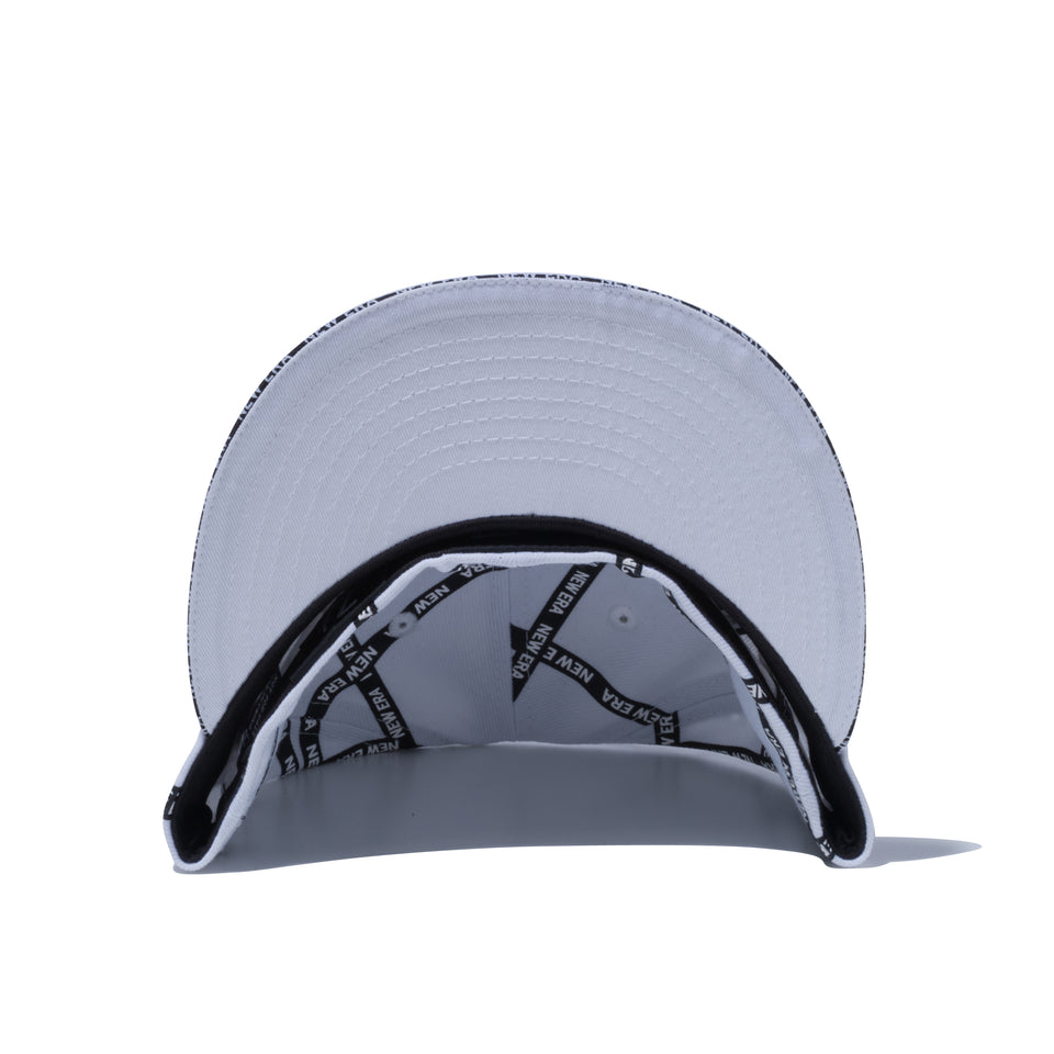 59FIFTY Sandwich Visor ロゴテープ NEW ERA ブラックサンドイッチバイザー ホワイト