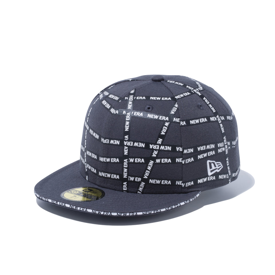59FIFTY Sandwich Visor ロゴテープ NEW ERA ホワイトサンドイッチバイザー ダークグラファイト