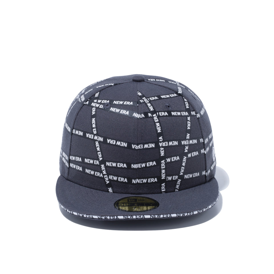59FIFTY Sandwich Visor ロゴテープ NEW ERA ホワイトサンドイッチバイザー ダークグラファイト