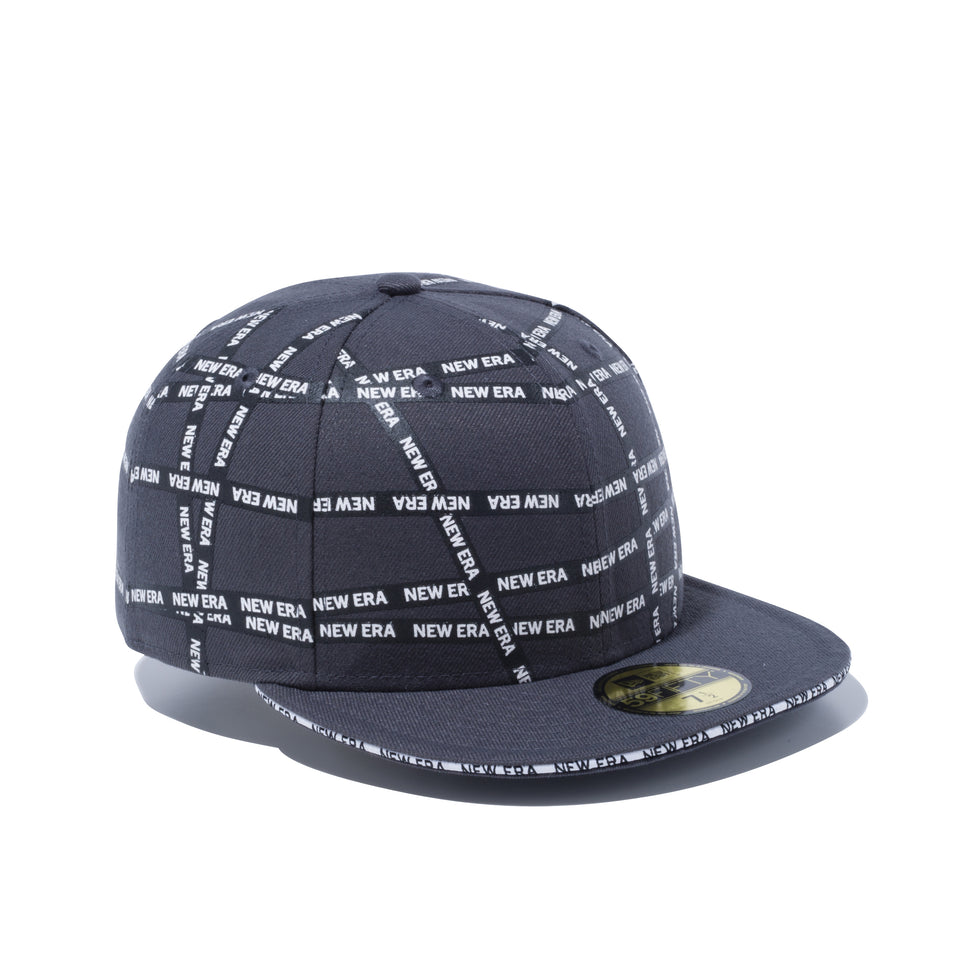 59FIFTY Sandwich Visor ロゴテープ NEW ERA ホワイトサンドイッチバイザー ダークグラファイト