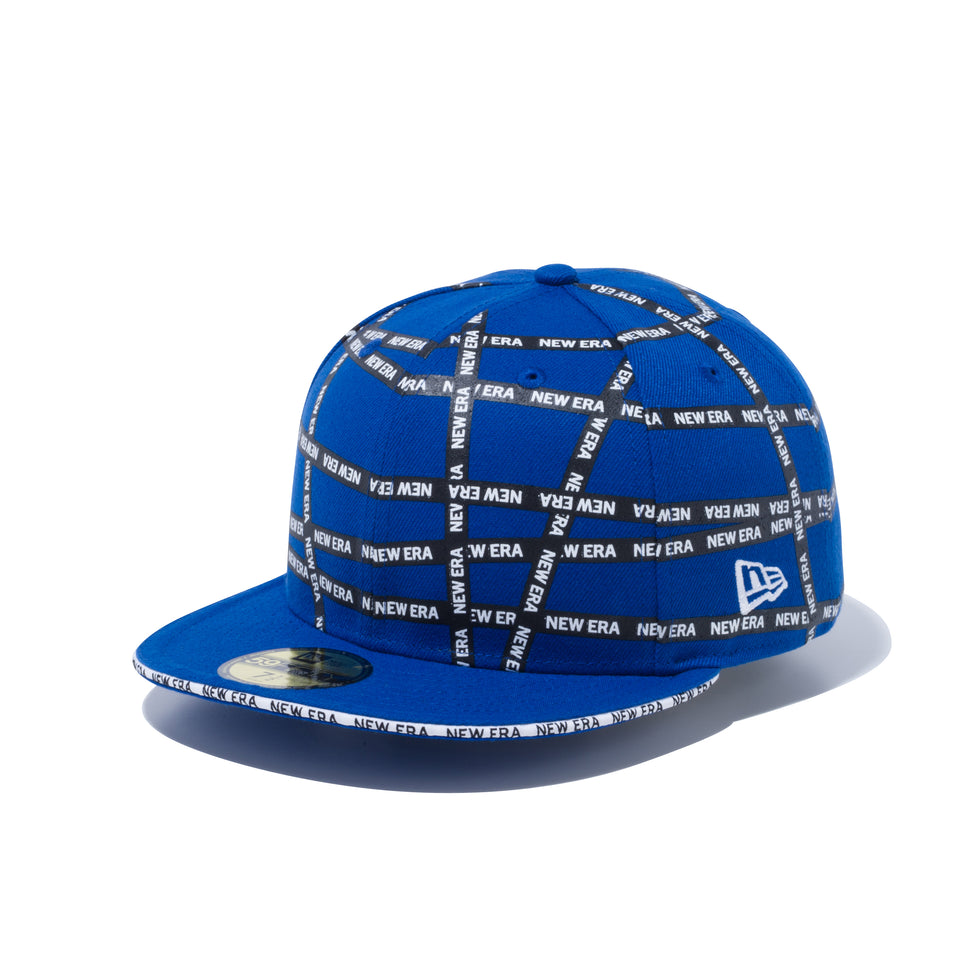 59FIFTY Sandwich Visor ロゴテープ NEW ERA ホワイトサンドイッチバイザー ブライトロイヤル
