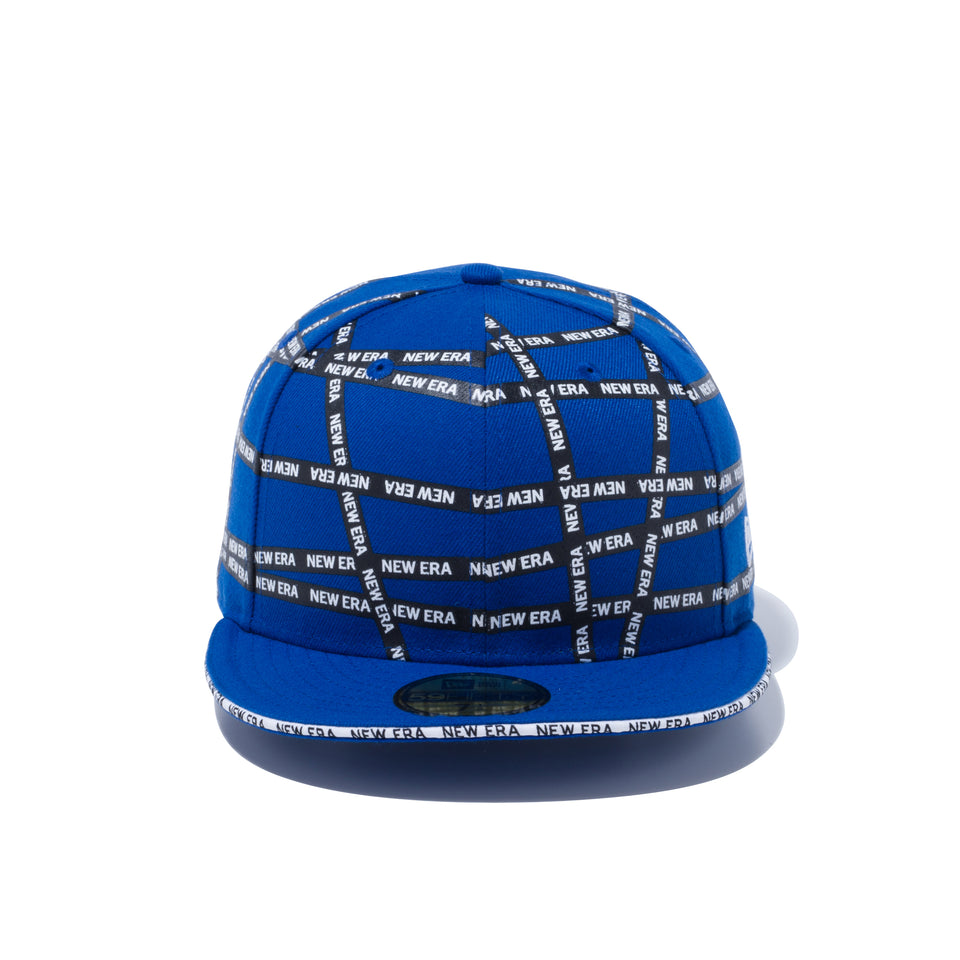 59FIFTY Sandwich Visor ロゴテープ NEW ERA ホワイトサンドイッチバイザー ブライトロイヤル