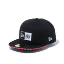 59FIFTY Sandwich Visor ボックスロゴ NEW ERA レッドサンドイッチバイザー ブラック
