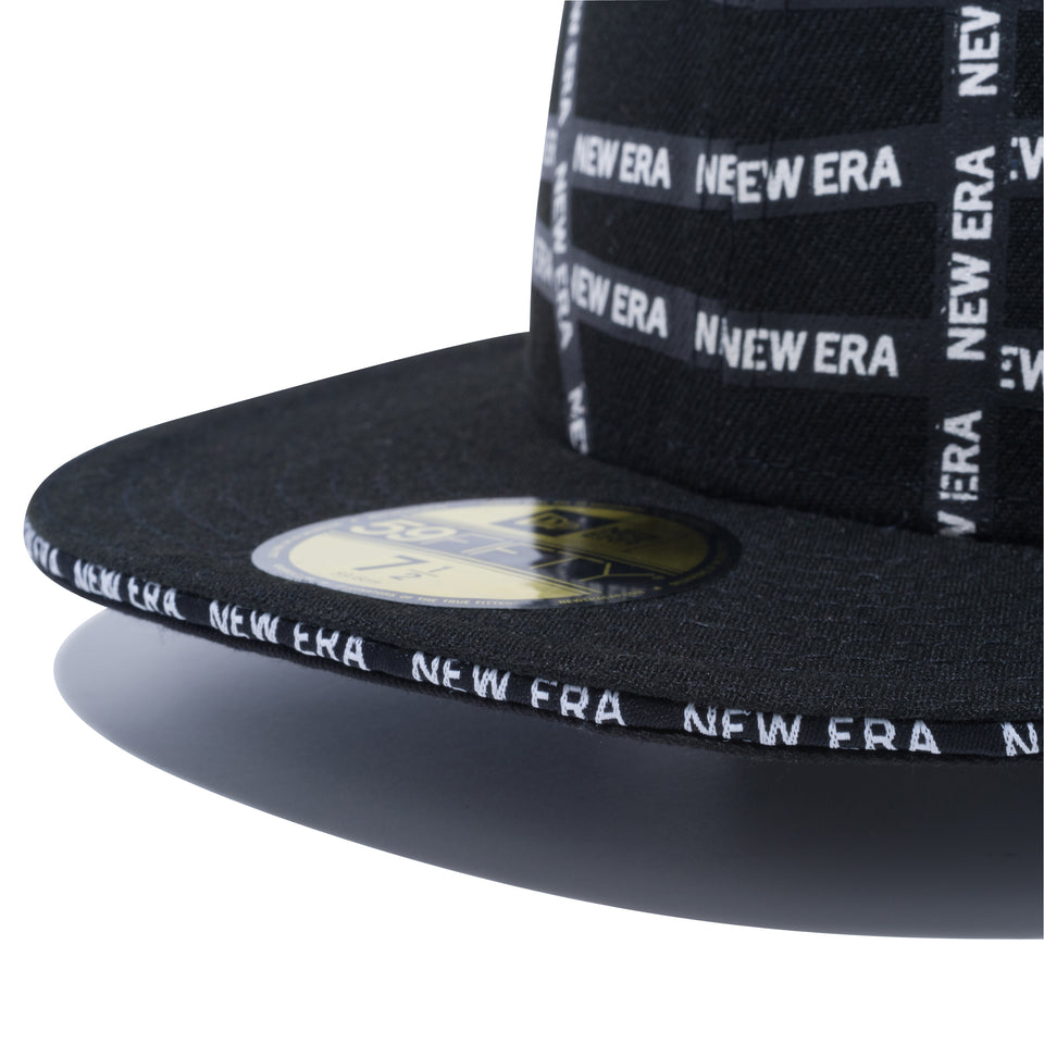 59FIFTY Sandwich Visor ロゴテープ NEW ERA ブラックサンドイッチバイザー ブラック