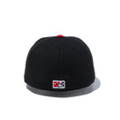 59FIFTY MILB カスタム フレズノ・グリズリーズ ブラック スカーレットバイザー
