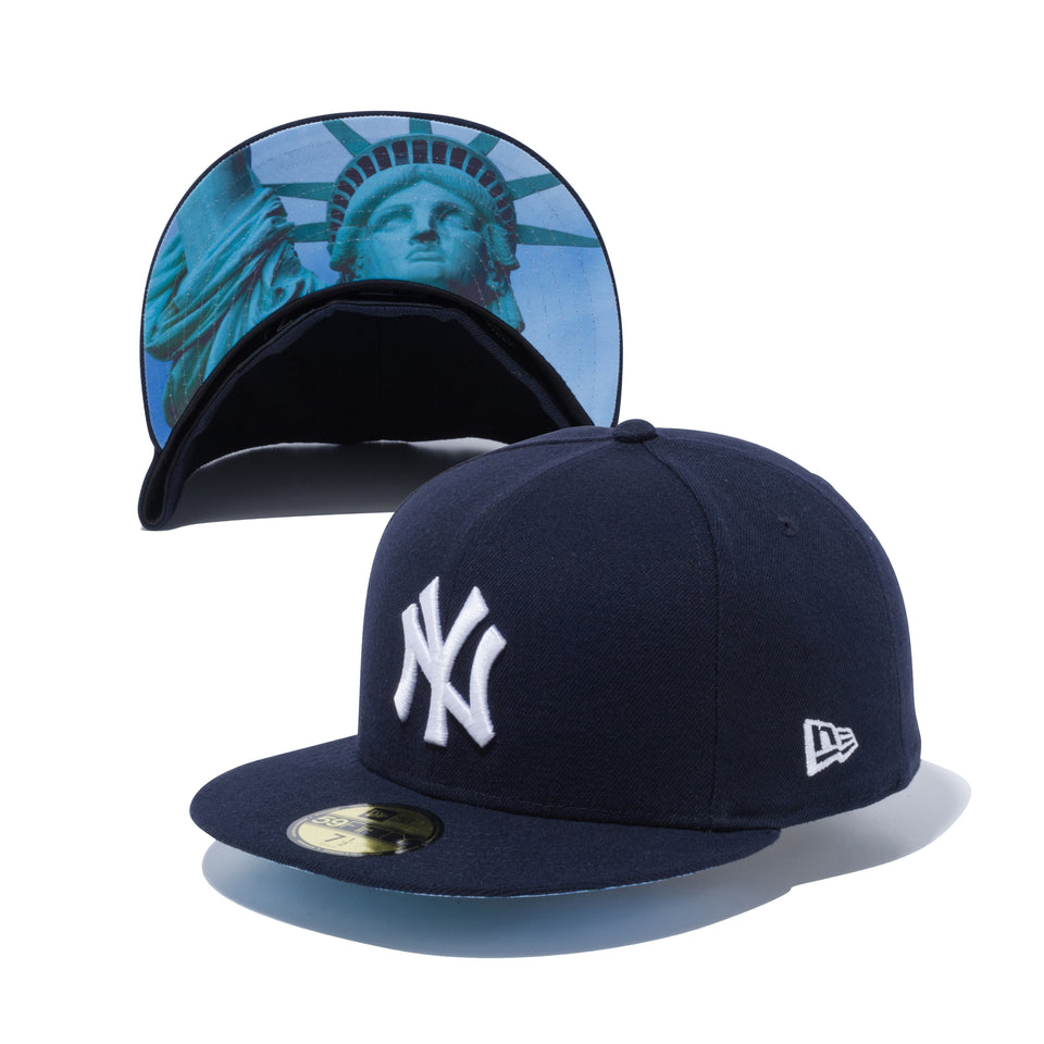 59FIFTY スタチューオブリバティ ニューヨーク・ヤンキース 自由の女神 アンダーバイザー ネイビー