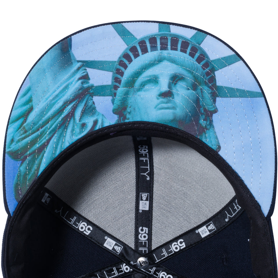 59FIFTY スタチューオブリバティ ニューヨーク・ヤンキース 自由の女神 アンダーバイザー ネイビー