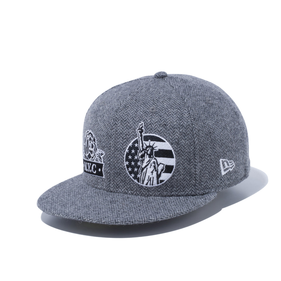 59FIFTY NYC マルチ グレーヘリンボーン