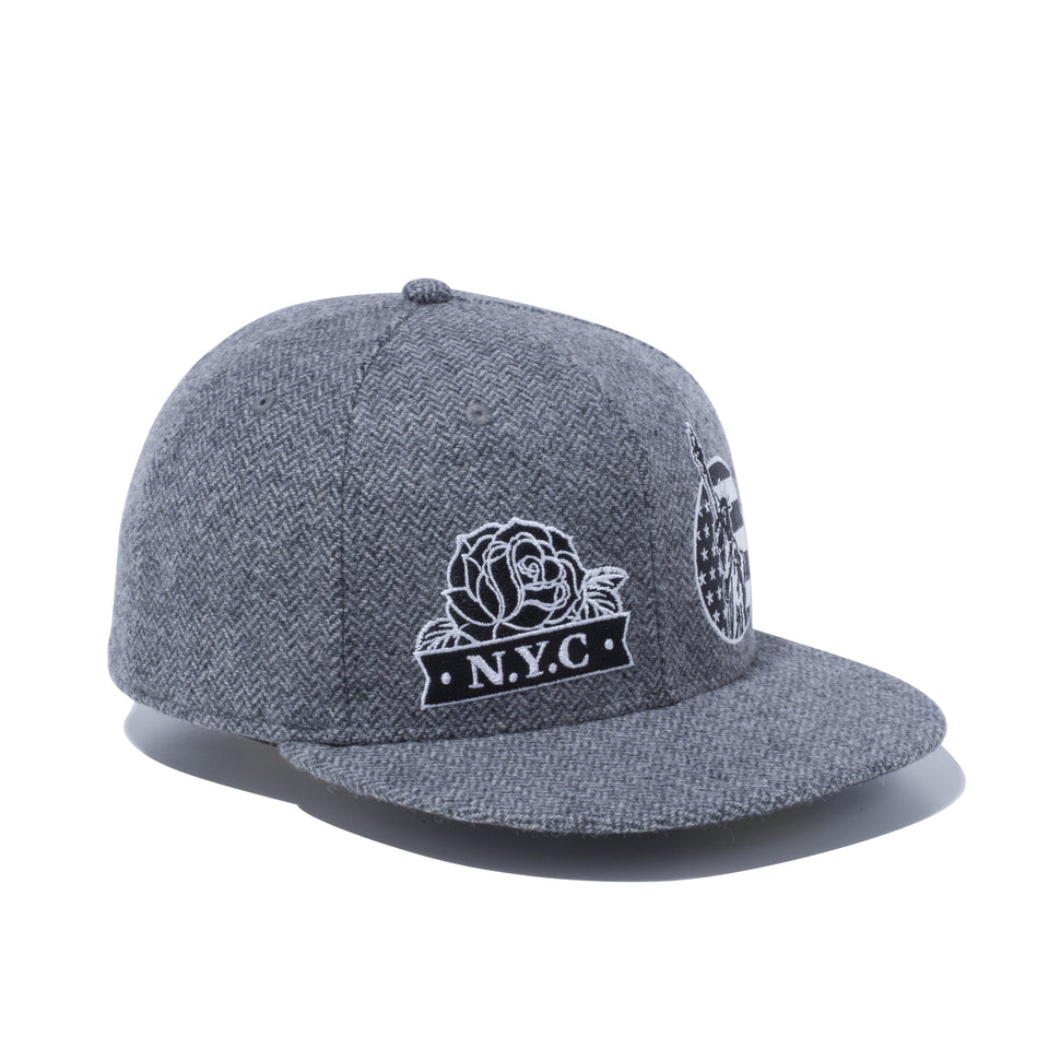 59FIFTY NYC マルチ グレーヘリンボーン