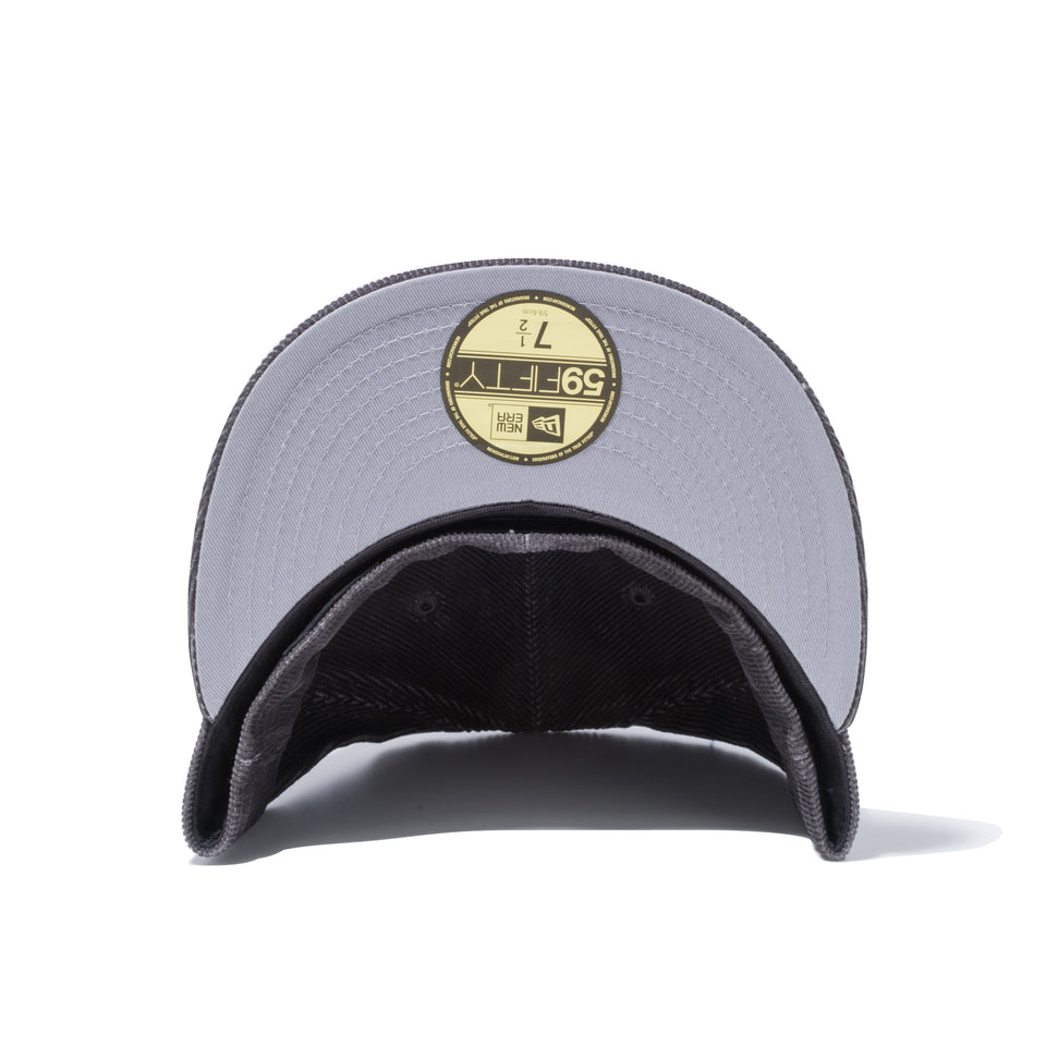 59FIFTY コーデュロイ メタルフラッグロゴ グレー