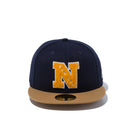 59FIFTY Chenille N パイルワッペン ネイビー ウィートバイザー - 12572957-700| NEW ERA ニューエラ公式オンラインストア