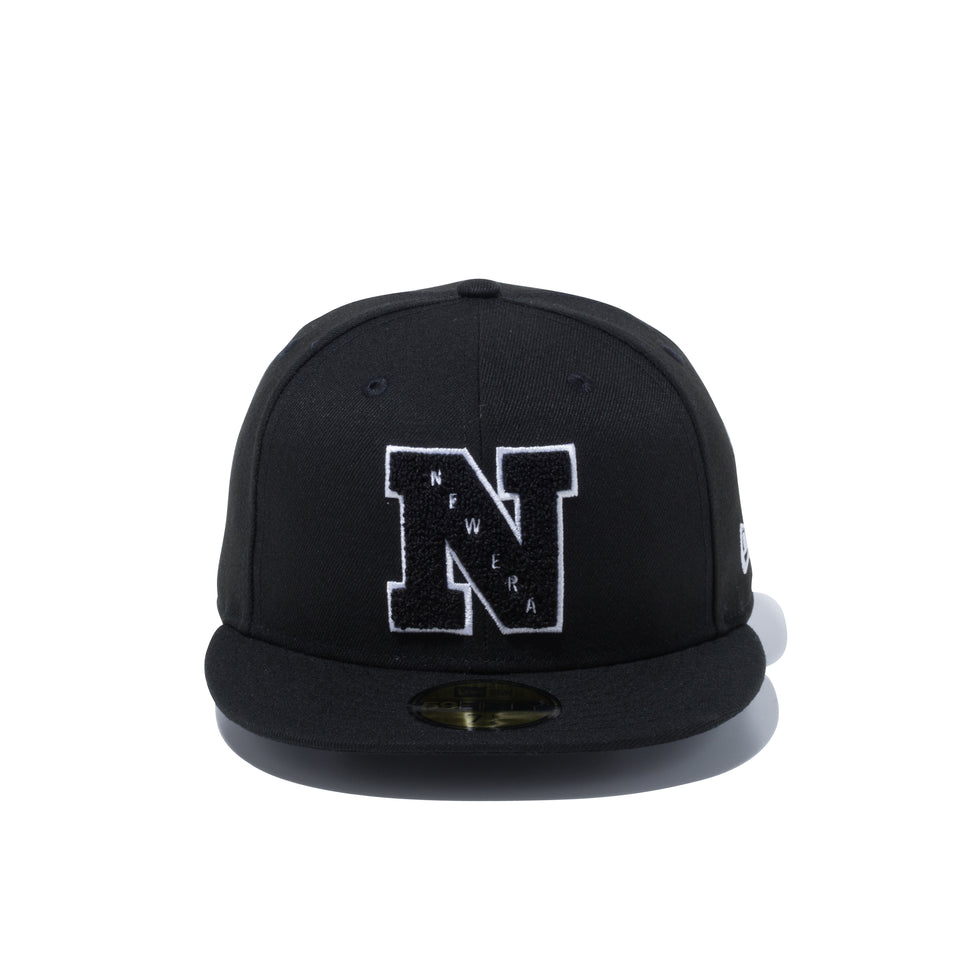 59FIFTY Chenille N パイルワッペン ブラック - 12572958-700| NEW ERA ニューエラ公式オンラインストア