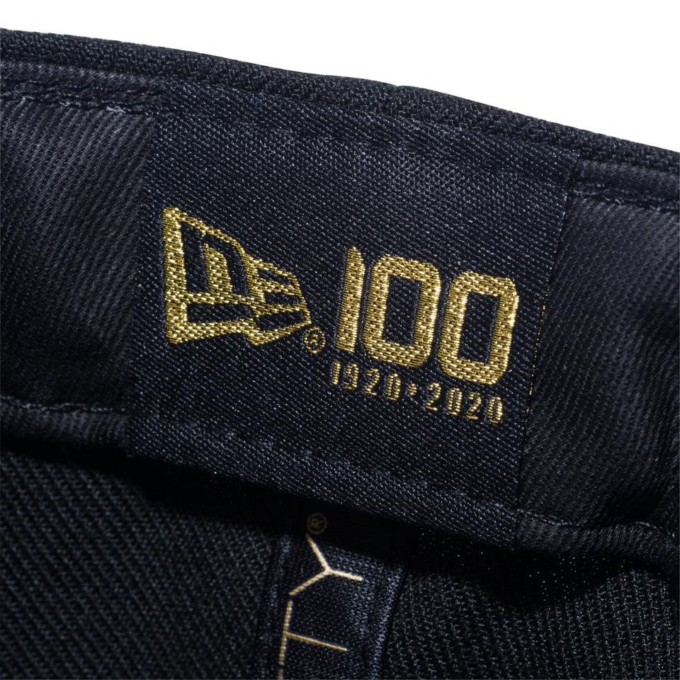 59FIFTY NEW ERA 100th Anniversary オールドロゴ 100周年ロゴ ブラック × スノーホワイト