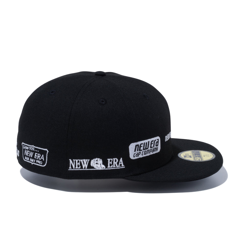59FIFTY NEW ERA 100th Anniversary オールドロゴ 100周年ロゴ ブラック × スノーホワイト