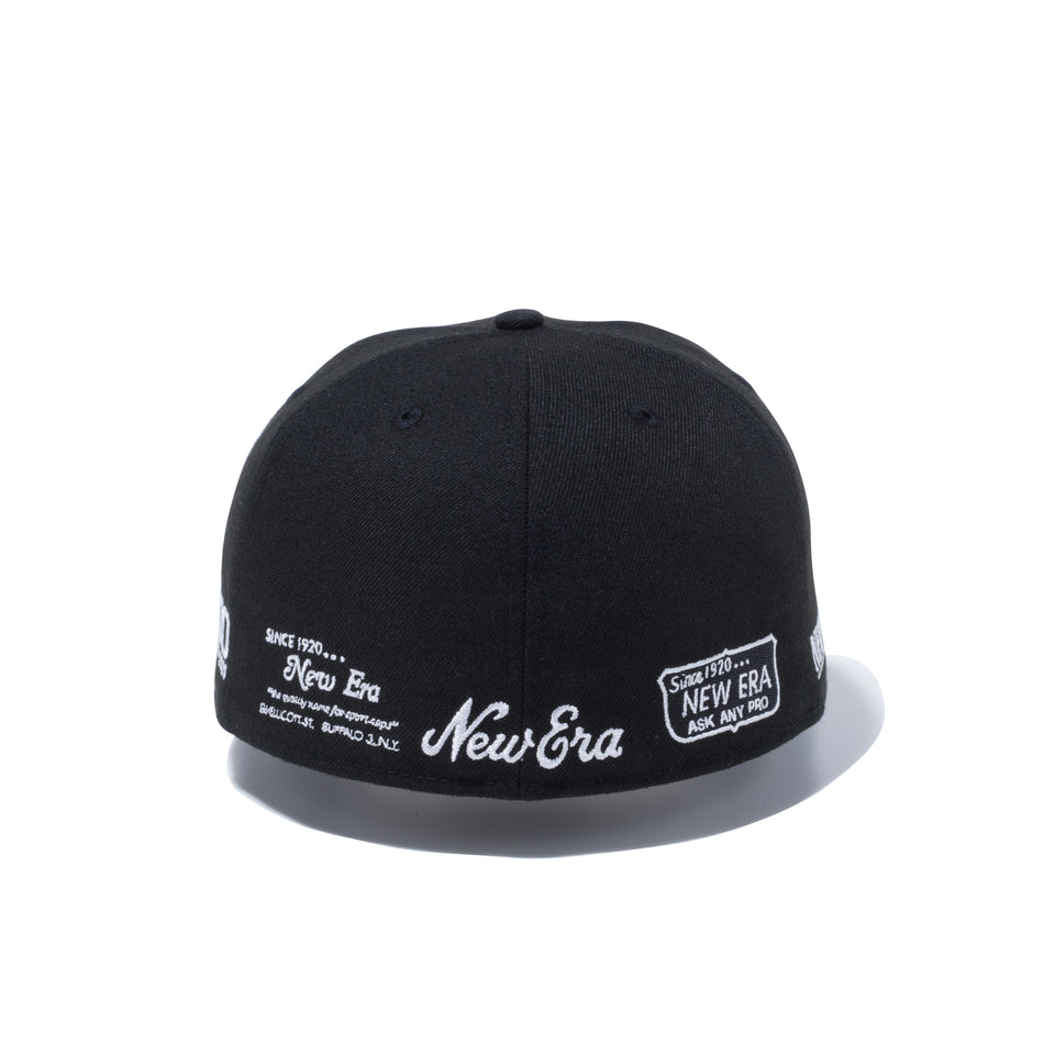 59FIFTY NEW ERA 100th Anniversary オールドロゴ 100周年ロゴ ブラック × スノーホワイト