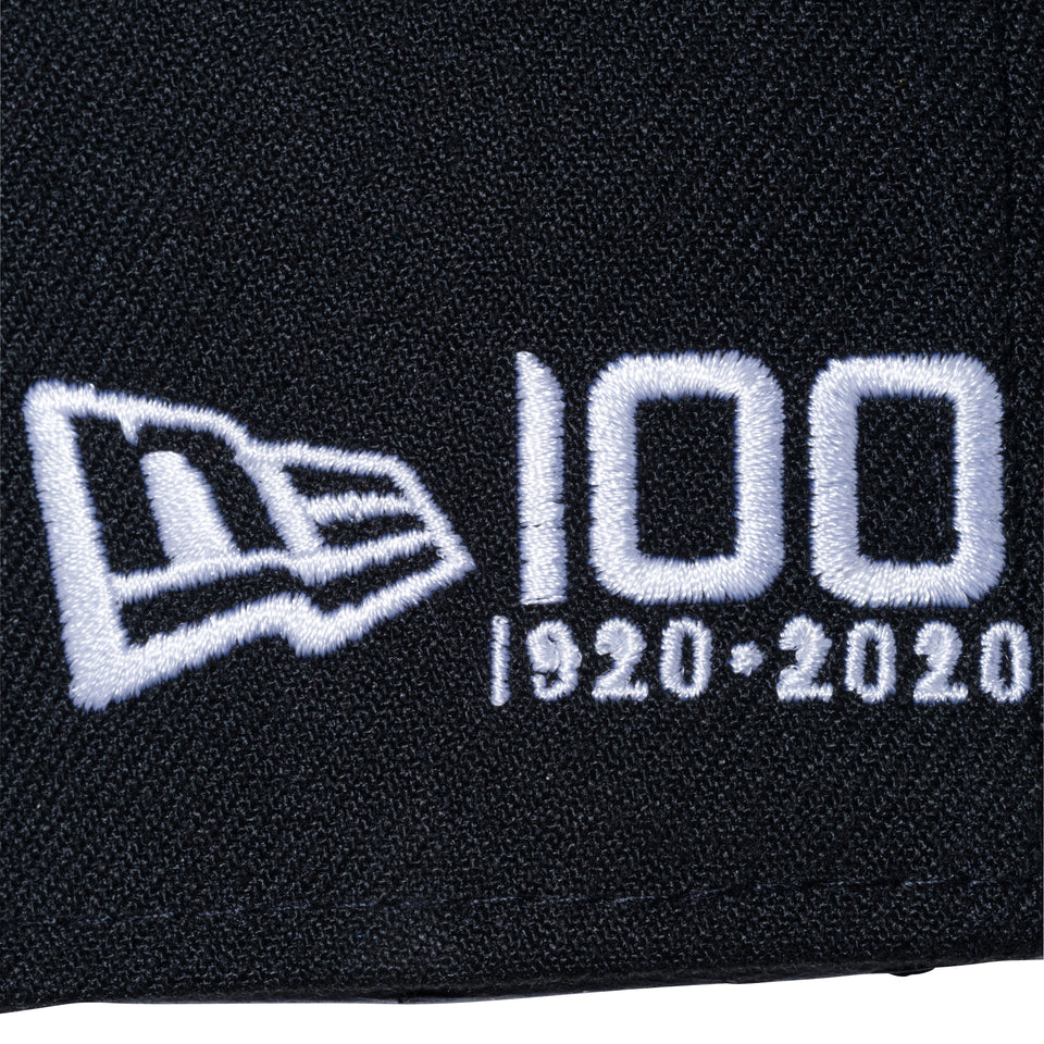 59FIFTY NEW ERA 100th Anniversary オールドロゴ 100周年ロゴ ブラック × スノーホワイト