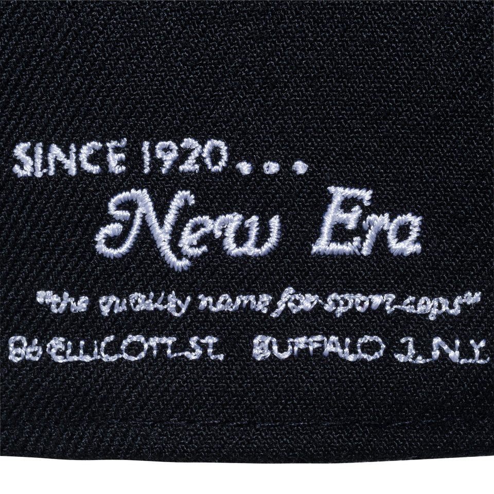 59FIFTY NEW ERA 100th Anniversary オールドロゴ 100周年ロゴ ブラック × スノーホワイト