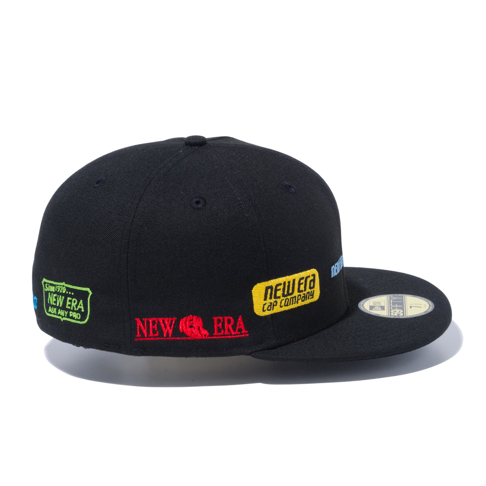 59FIFTY NEW ERA 100th Anniversary オールドロゴ 100周年ロゴ ブラック × マルチカラー