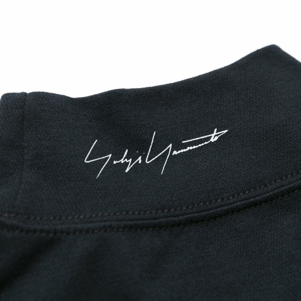 長袖 パフォーマンス Tシャツ ハイカラーネック Yohji Yamamoto FW20 シグネチャーミニロゴ  ブラック