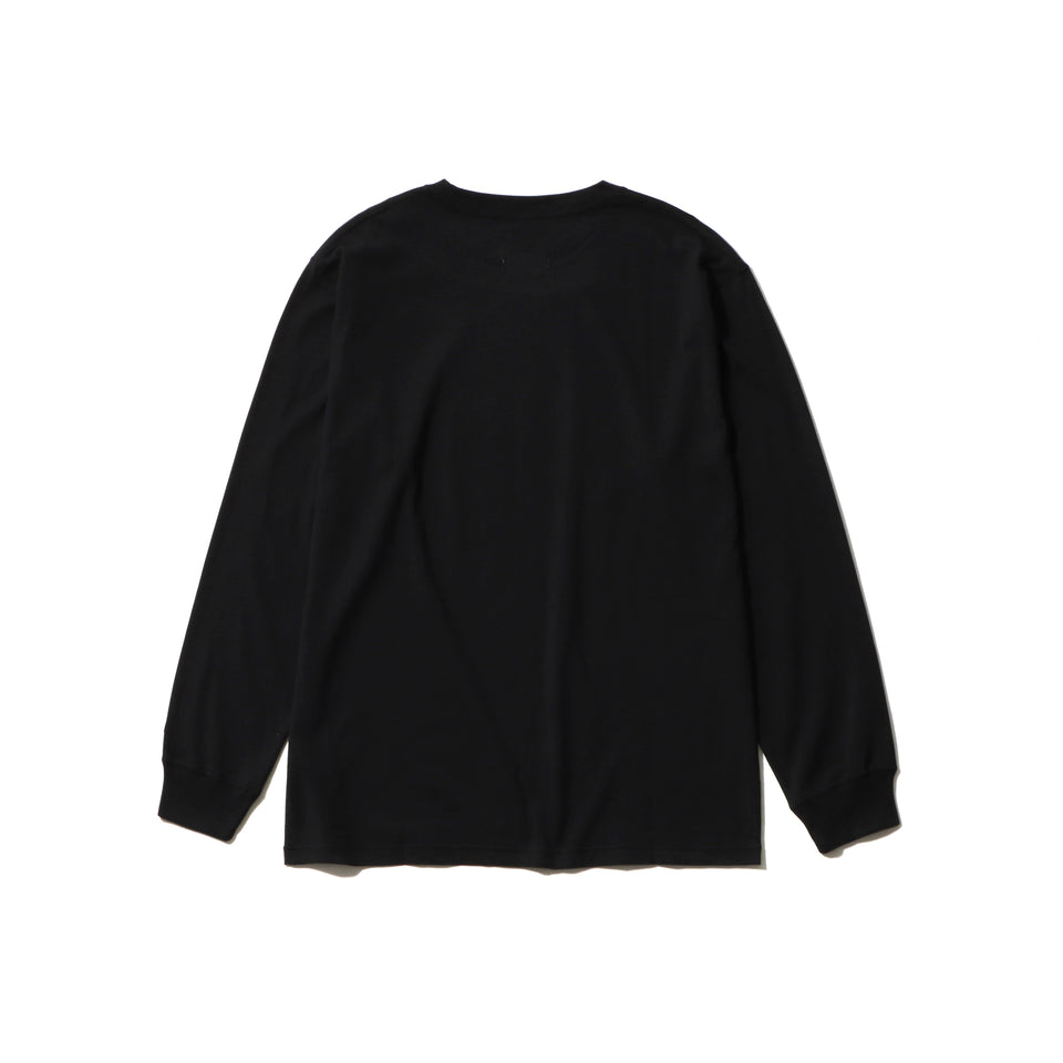 長袖 コットン Tシャツ Yohji Yamamoto FW20 シグネチャーロゴ パリ ブラック