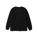 長袖 コットン Tシャツ Yohji Yamamoto FW20 シグネチャーロゴ パリ ブラック